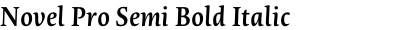 Novel Pro Semi Bold Italic